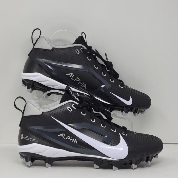Nike Alpha Menace 4 Varsity Men’s Football Cleats Black FN0027-001 Size 11 New - Picture 1 of 9